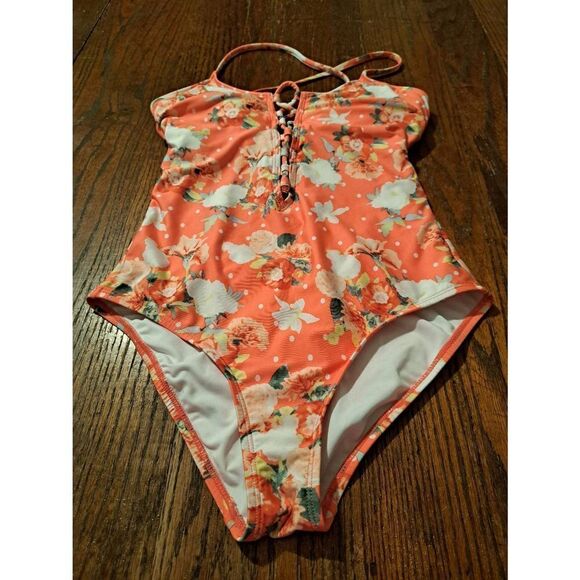 Medium Laundry by Design Shelli Segal Open Back One Piece Swimsuit Bathing Suit - Picture 1 of 6